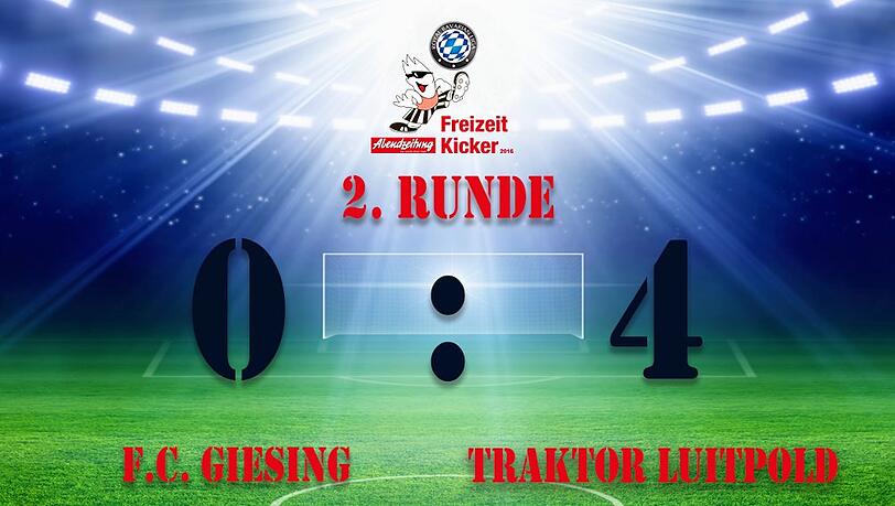 Das Team von Traktor Luitpold gewann die Partie in der 2. Runde gegen den F.C. Giesing. Das Team von Traktor Luitpold gewann die Partie in der 2. Runde gegen den F.C. Giesing.