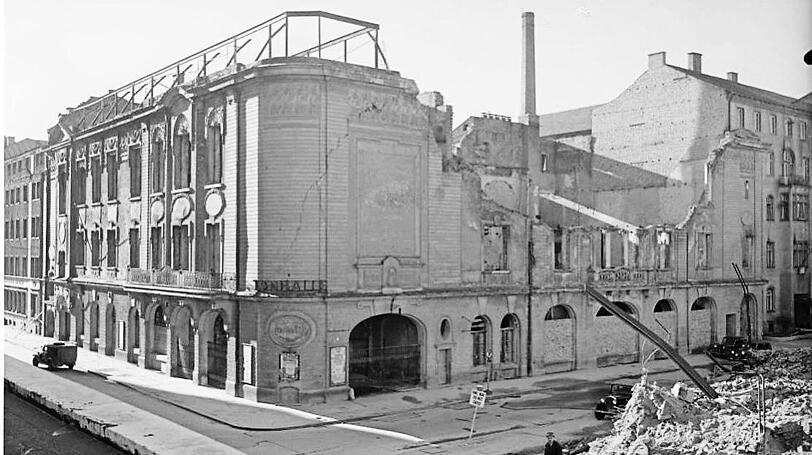 Verlorene Pracht 3: Die Tonhalle in der Türkenstraße wurde im Krieg zerstört - hier die Ruine im Jahr 1948.
