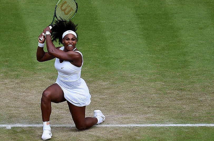 Serena Williams trifft im Achtelfinale auf ihre Schwester Venus. Das letzte Grand-Slam-Match spielten sie 2009 gegeneinander... im Wimbledon-Finale.