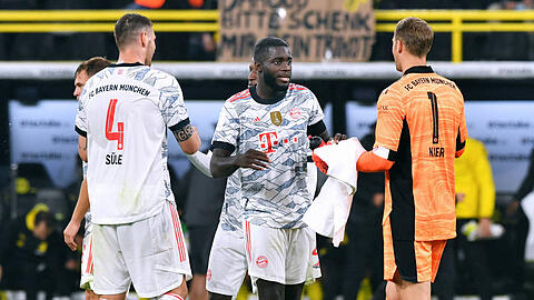 Dayot Upamecano (M.)  ist derzeit in der Bayern-Defensive gesetzt