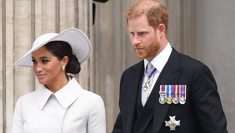 Herzogin Meghan und Prinz Harry sind in Großbritannien.