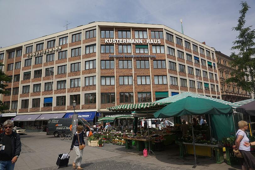Hier gibt&rsquo;s Rat: Die deutsche Rentenversicherung am Viktualienmarkt 8.