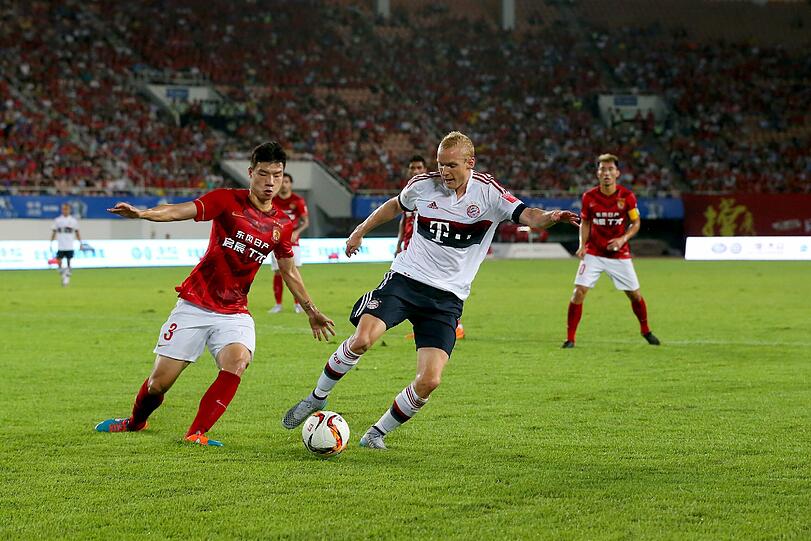 Im Freundschaftsspiel gegen Guangzhou Evergrande musste sich der FC Bayern im Elfmeterschießen geschlagen geben. Die Bilder vom Abschluss der China-Reise.