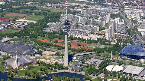 Hier sollen neue Wohnungen entstehen: der Olympiapark in München