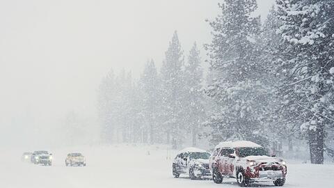 In Kalifornien ist viel Schnee gefallen.