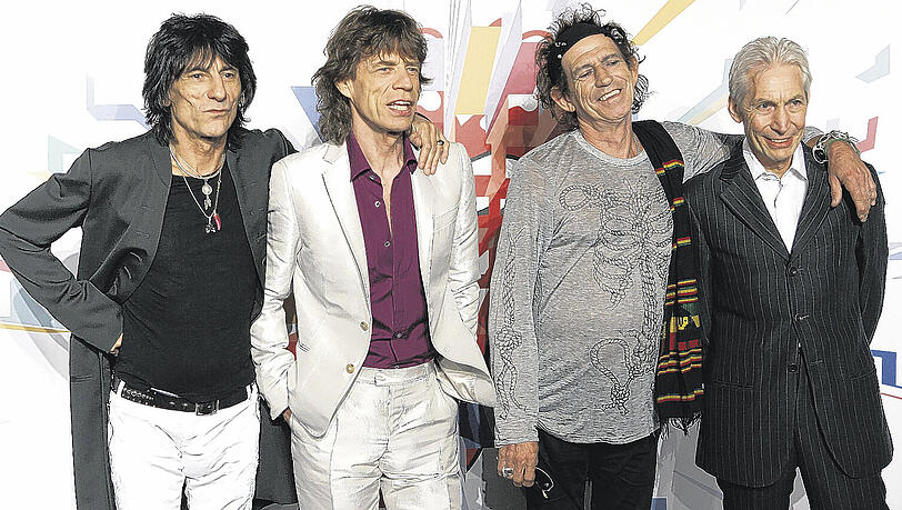 Keine Verfechter ewiger Bindungen: Die Rolling Stones Ron Wood, Mick Jagger, Keith Richards und Charlie Watts (von links), hier auf ihrer Mammut-Tournee A Bigger Bang im Juli 2006 in Mailand, schockten gestern ihren britischen Musikkonzern. Fotos: AP/EMI Keine Verfechter ewiger Bindungen: Die Rolling Stones Ron Wood, Mick Jagger, Keith Richards und Charlie Watts (von links), hier auf ihrer Mammut-Tournee A Bigger Bang im Juli 2006 in Mailand, schockten gestern ihren britischen Musikkonzern. Fotos: AP/EMI