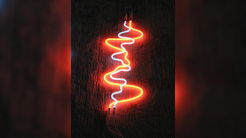 Clone klein (Neon- Argonobjekt), 2008 Jan van Munster