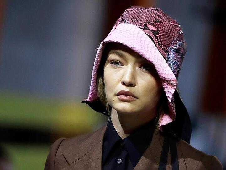 Das amerikanische Model Gigi Hadid in Mailand.