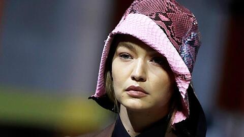 Das amerikanische Model Gigi Hadid in Mailand.