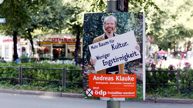 Die ÖDP hat viel plakatiert.