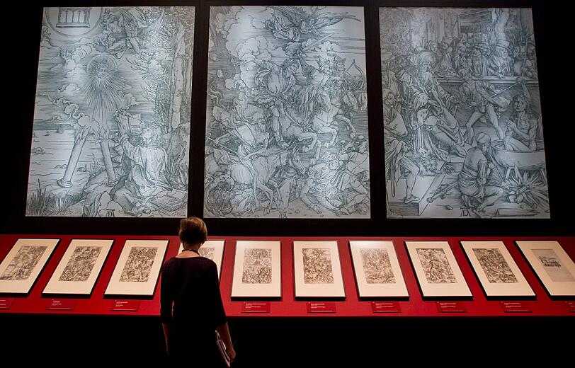 Druckgrafiken der deutschen Ausgabe der Apokalypse "Die heimliche Offenbarung Johannis" (1497/1498)
