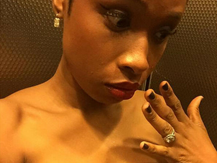 Jennifer Hudson musste für ihren Lippenstift einen neuen Platz finden