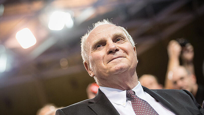 Wurde im Audi Dome begeistert empfangen: Uli Hoeneß.