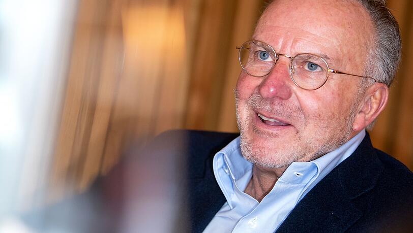 Karl-Heinz Rummenigge bei einem Gespräch mit der Deutschen Presse-Agentur.