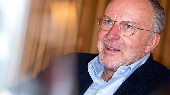 Karl-Heinz Rummenigge bei einem Gespräch mit der Deutschen Presse-Agentur.