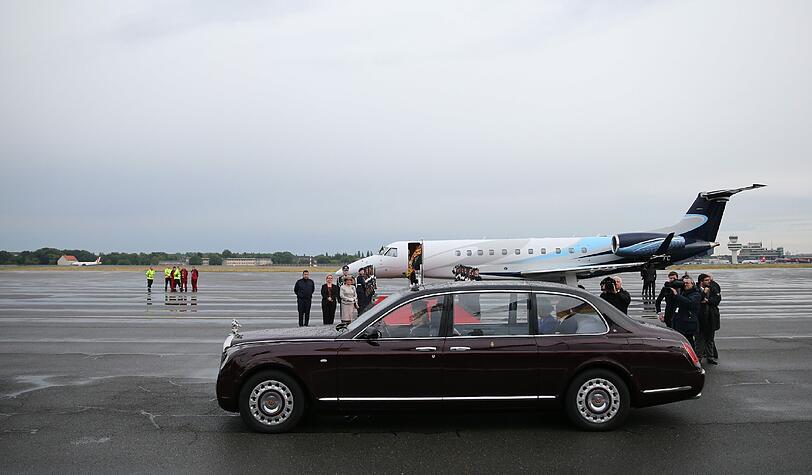Die Queen ist in Berlin angekommen. Klicken Sie sich durch die Bilderstrecke!