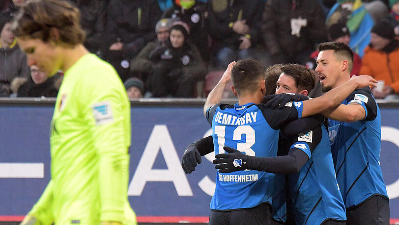 Jubel bei Hoffenheim: Die TSG ist die einzige Mannschaft, die in der Hinrunde keine einzige Niederlage einstecken musste.