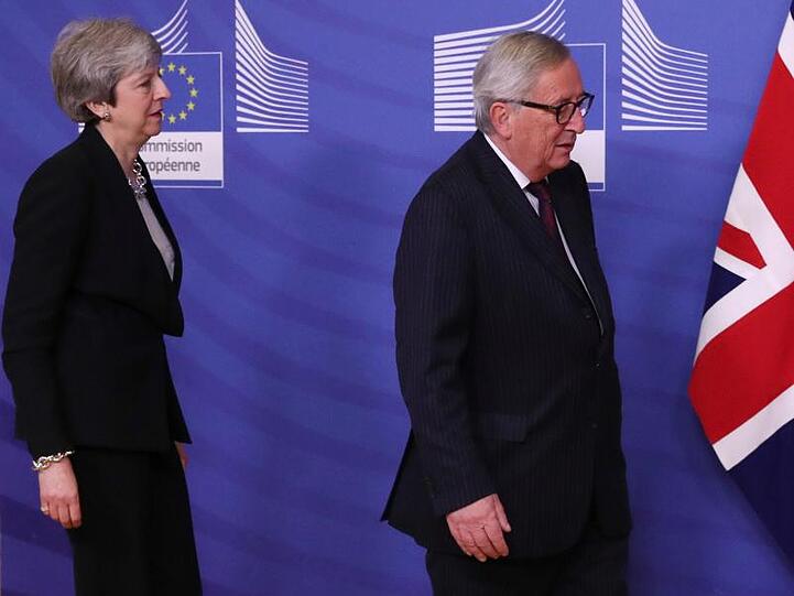 Bei dem Gespräch zwischen May und EU-Kommissionschef Jean-Claude Juncker wurde kein Durchbruch erzielt.