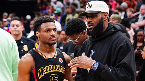 Tritt in die Fußstapfen seines berühmten Vaters LeBron James: der 18-jährige Bronny.