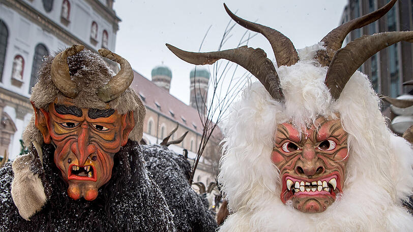 Eine Traditon: Der Krampuslauf in der Münchner Innenstadt. Die Bilder vom Sonntag.