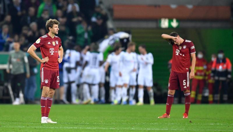 Bayern München schied nach einer deftigen Klatsche in Gladbach bereits in der zweiten Runde aus.