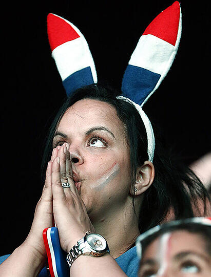 Die Franzosen konnten bislang bei der Euro nicht nur auf der Tribüne überzeugen.
