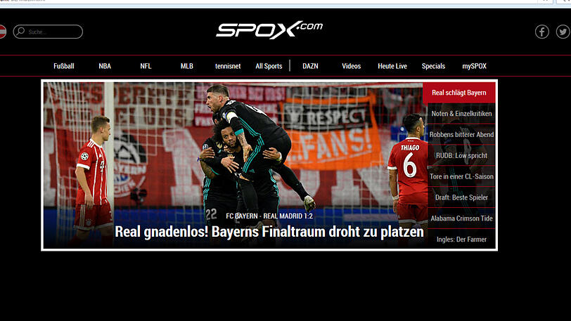 Von einem gnadenlosen Real Madrid schreibt das Portal Spox.com.