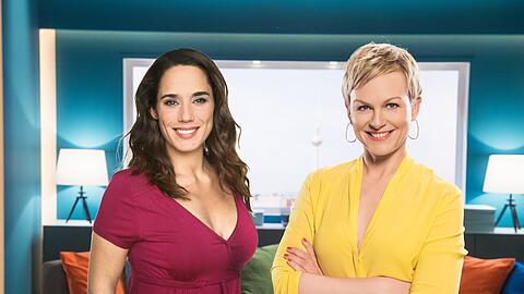 Simone Panteleit und Karen Heinrichs moderierten am Sonntag das "Frühstücksfernsehen"