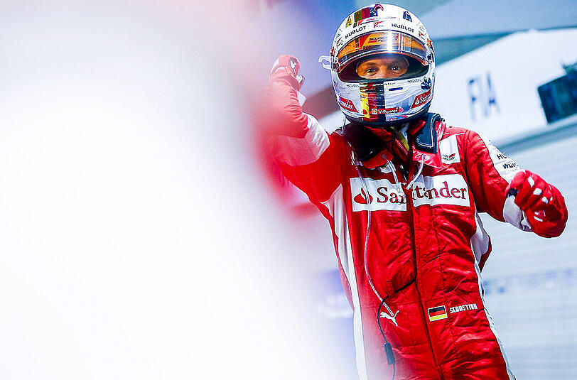 Sebastian Vettel holte in Singapur bereits seinen dritten Sieg im ersten Jahr bei Ferrari.