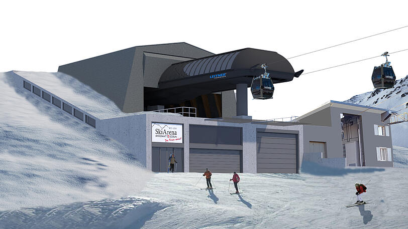 Wichtig für die Schweizer Skiarena Andermatt-Sedrun: die neue Bahn am Oberalppass.