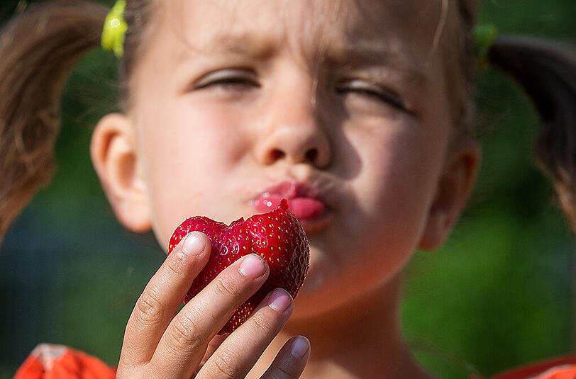 Erdbeeren liefern viel Vitamin C &ndash; das lässt die Haut gut aussehen. (Archivbild)