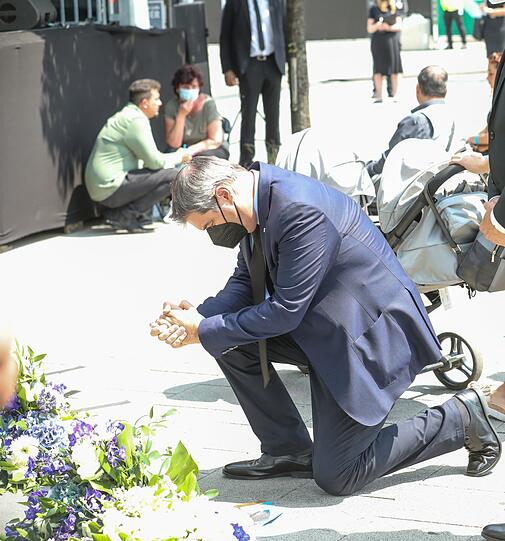 ... und Ministerpräsident Markus Söder bei der Gedenkfeier.