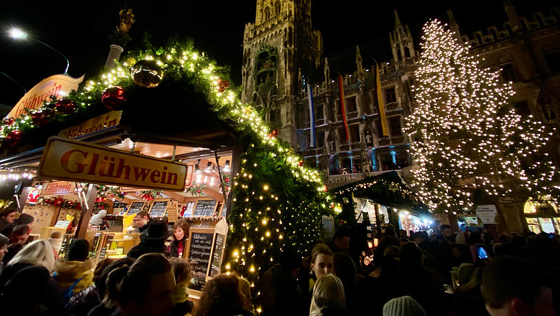 Christkindlmarkt auf dem Münchner Marienplatz. (Archivbild)