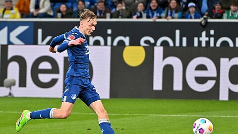 Doppeltorschütze: Hoffenheims Maximilian Beier erzielt hier das Tor zum 2:0.