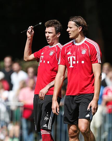 Die Bayern bereiten sich auf das Spiel gegen den 1. FC Nürnberg vor. Hier gibt's die Bilder vom Mittwochstraining.