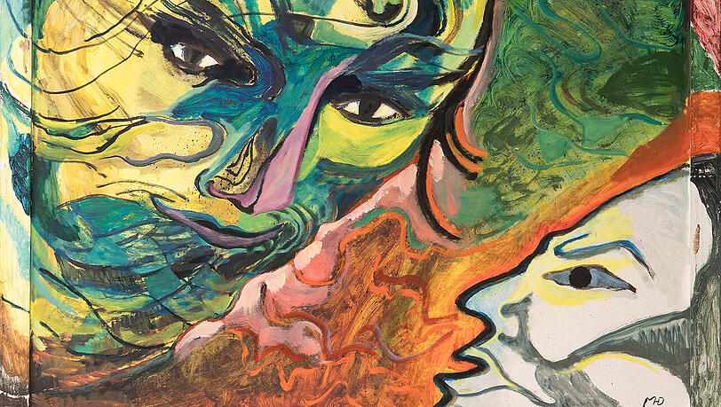 Margret Hofheinz-Döring: "Faust spricht mit dem Erdgeist". Margret Hofheinz-Döring: "Faust spricht mit dem Erdgeist".