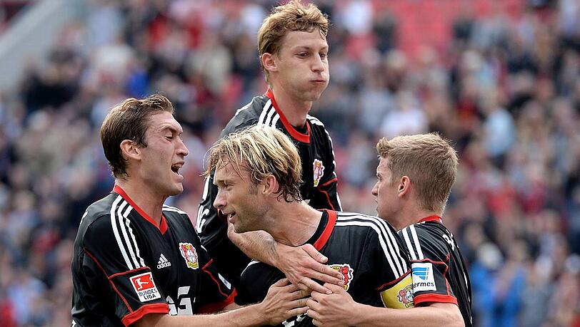 Clubrekord: Erstmals hat Leverkusen nach sieben Spieltagen sechs Siege. Clubrekord: Erstmals hat Leverkusen nach sieben Spieltagen sechs Siege.