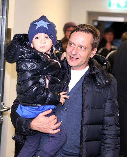 Horst Heldt mit Sohn.