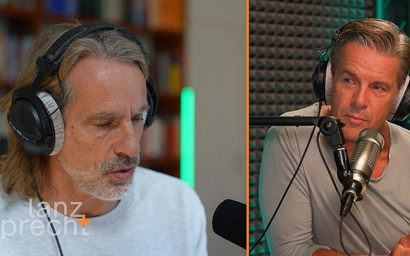 Richard David Precht (links) und Markus Lanz haben &uuml;ber das Programm der AfD gesprochen.
