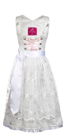 Kostbare Stoffe wie Brokat, Seide, und handbestickte französische Spitze: Die neue Kollektion des Dirndl-Labels "Alpenprinzessin"