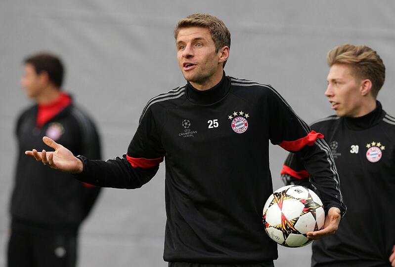 Bilder: Der FC Bayern beim Abschlusstraining in Moskau.