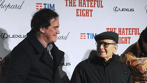 Quentin Tarantino und Ennio Morricone bei einem Red-Carpet-Event zu "The Hateful Eight" Anfang 2016
