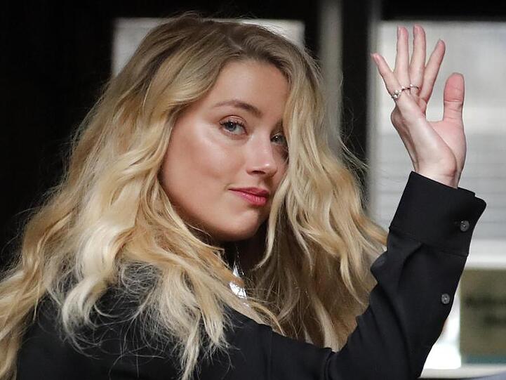 Amber Heard bei ihrer Ankunft am High Court zum letzten Tag der Anhörungen.