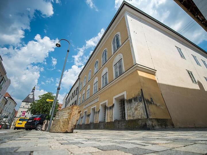 Das Geburtshaus von Adolf Hitler in Braunau am Inn.
