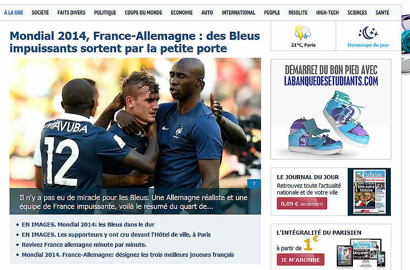 "Le Parisien": "Frankreich hilflos durch die Hintertür"
