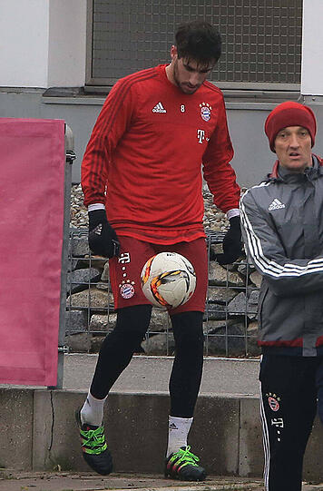 Javi Martínez im Bayern-Training am Dienstag.