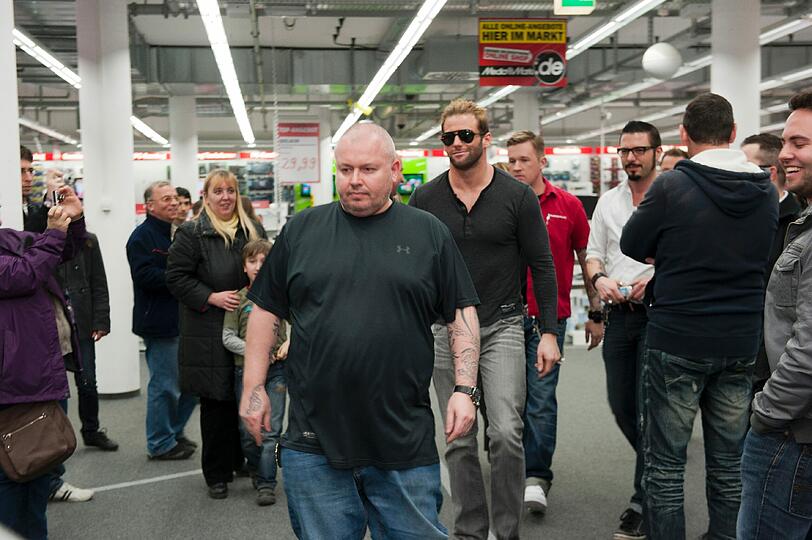 Als Zack Ryder die dritte Etage betrat, wurde gekreischt und geschrien wie auf einem Boyband-Konzert...
