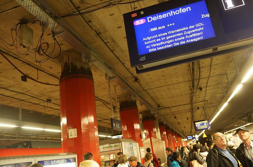 Der Warnstreik der GDL hat Auswirkungen auf den S-Bahn-Verkehr.