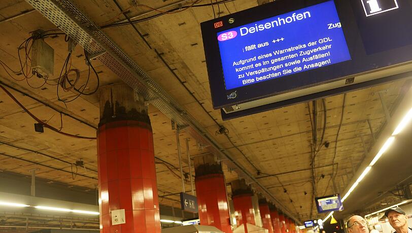 Der Warnstreik der GDL hat Auswirkungen auf den S-Bahn-Verkehr.
