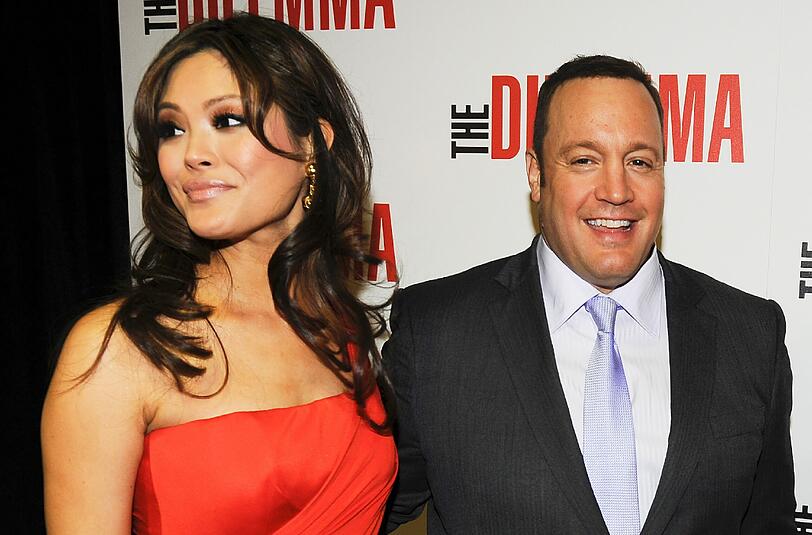 Kevin James und seine Ehefrau Steffiana de la Cruz